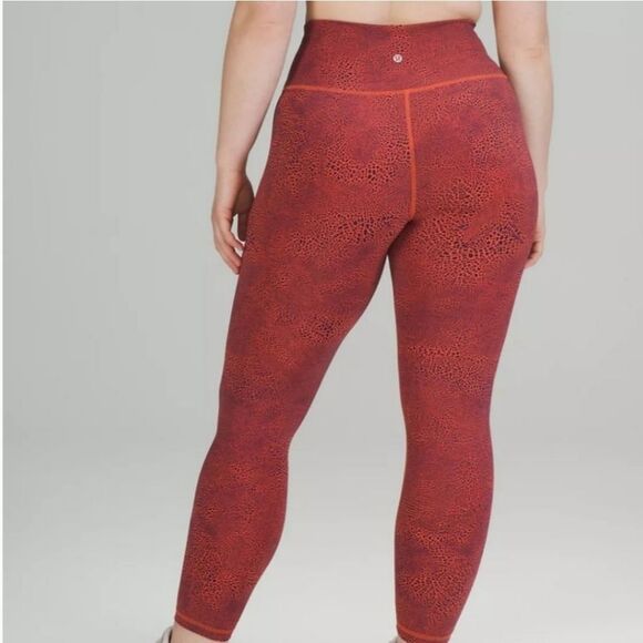 Lululemon Athletica NWT Wunder Train High-rise Tight 25" Vintage Orange Sz 8 - Picture 4 of 10